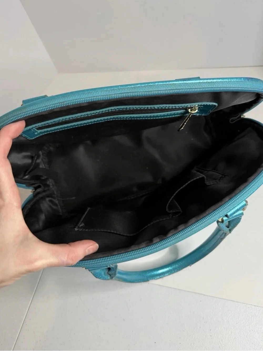 Vtg Loungefly The Little Mermaid Teal bag Used Disney Rare